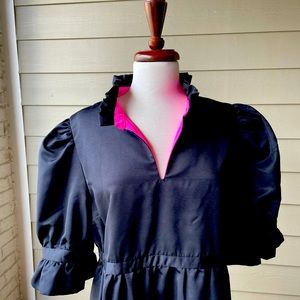 Gretchen Scott taffeta dress.